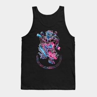 Hanuman Spiritual Sak Yant Colorful Abstract Design Tank Top